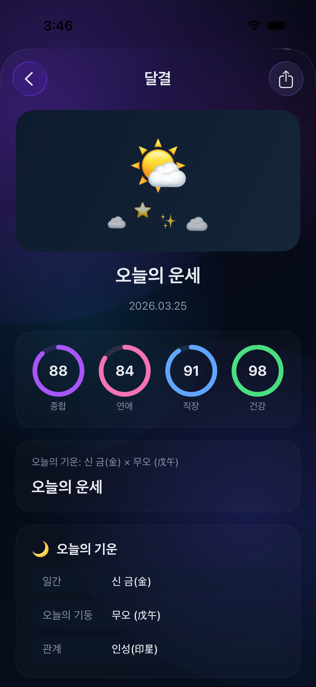 오늘의 운세